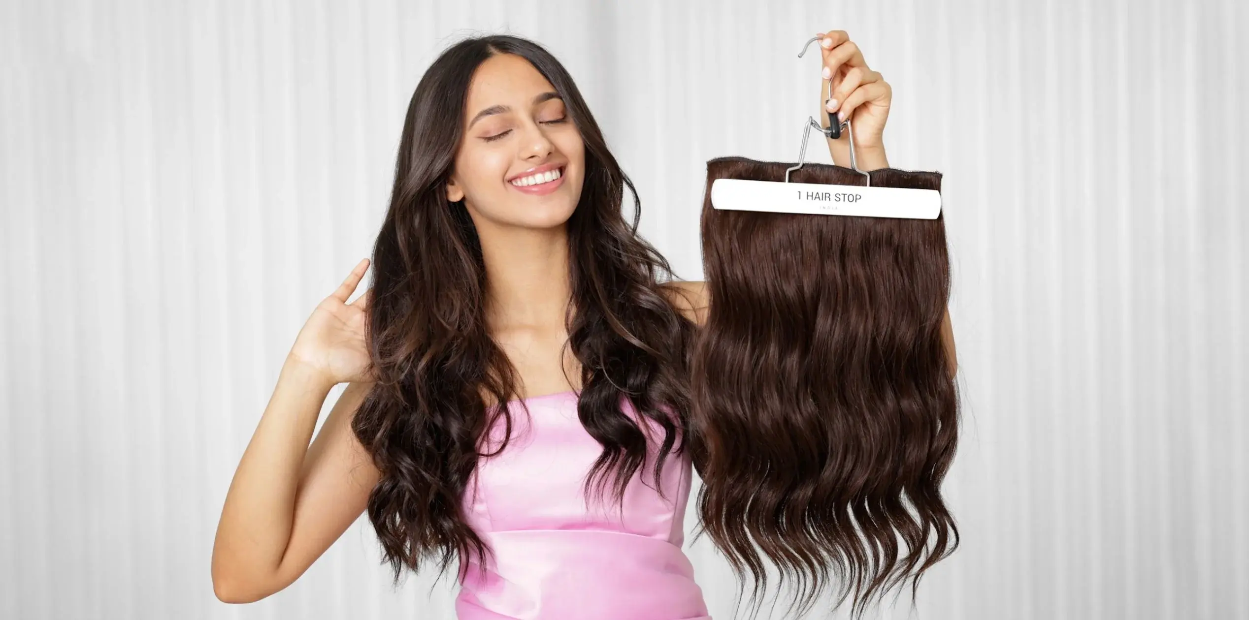 Aas pot honing Hair Extensions Online | Clip In Volumizer Hair Extensions In India – 1  Hair Stop India