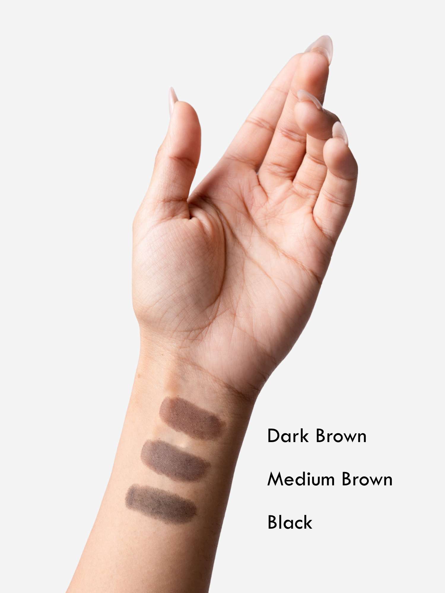 Hair fiber powder shades