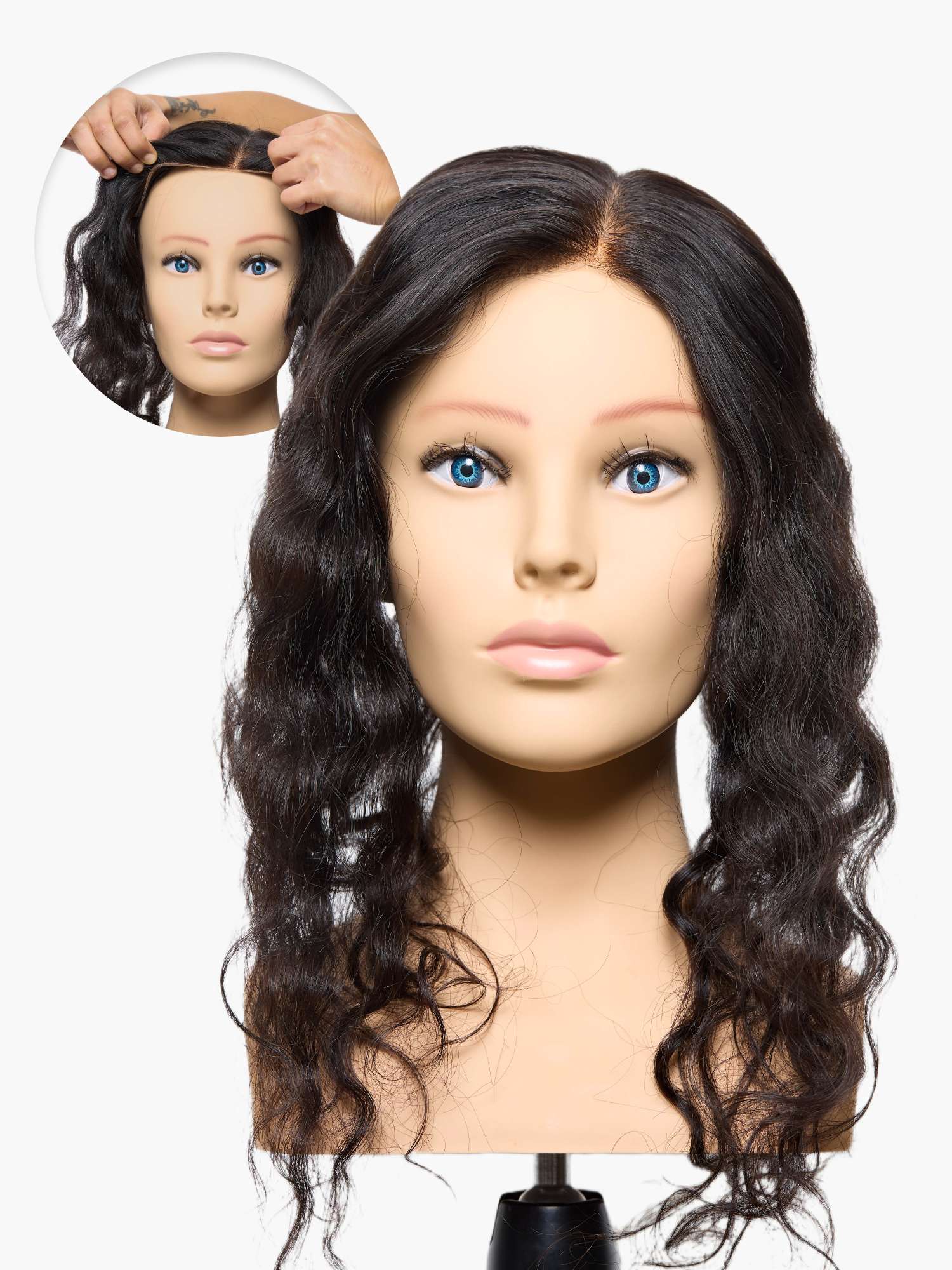 Receding Hairline Topper- Curly