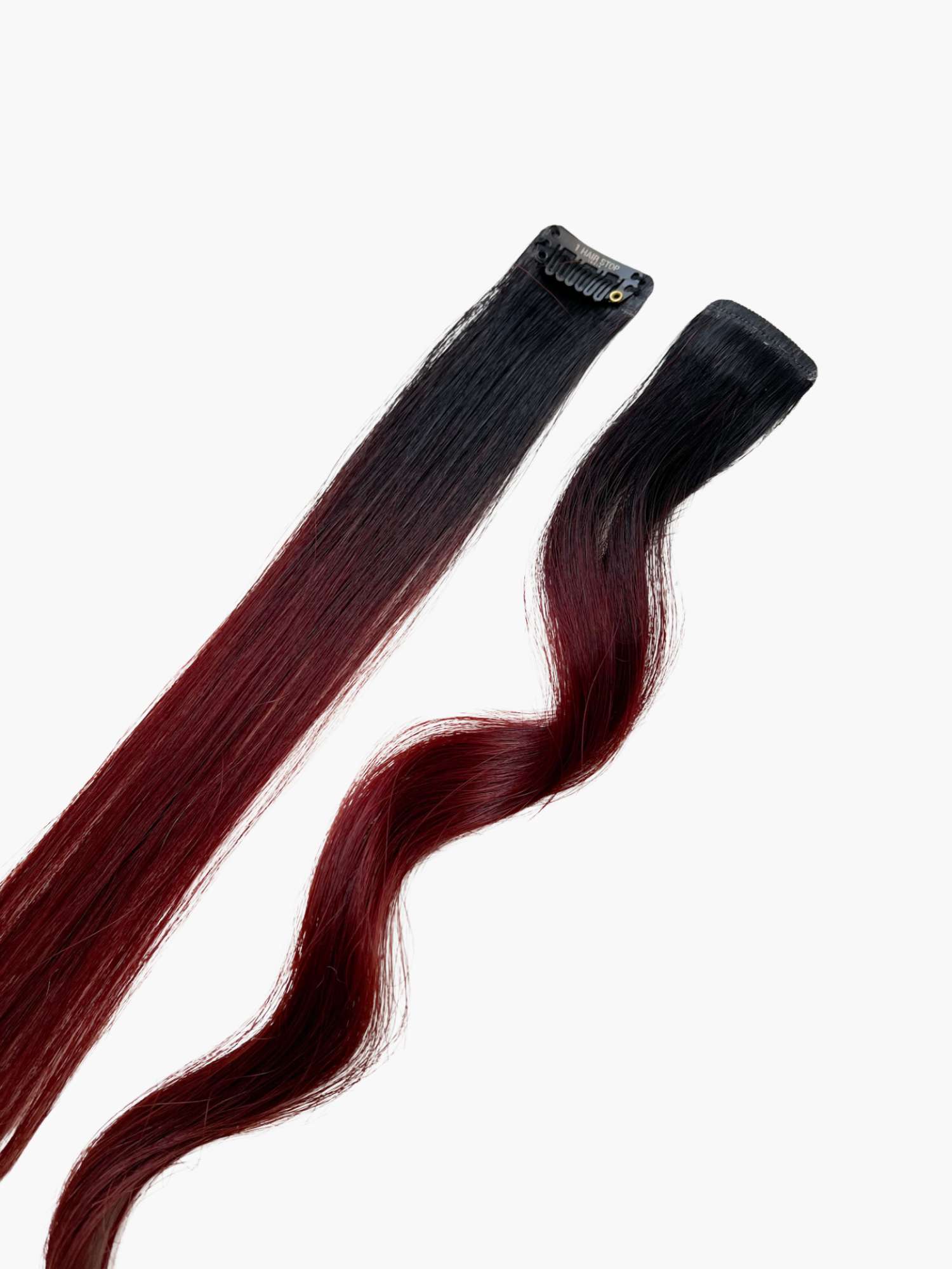 Ombré Burgundy Streaks