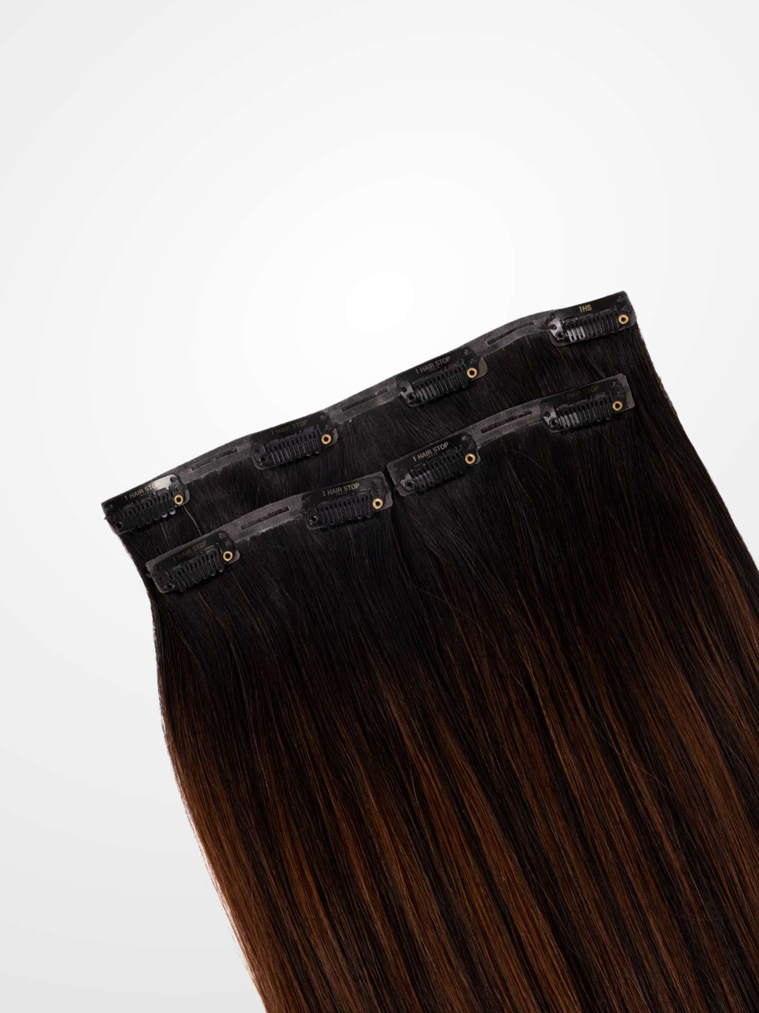 3 set caramel brown balayage clip-in extensions