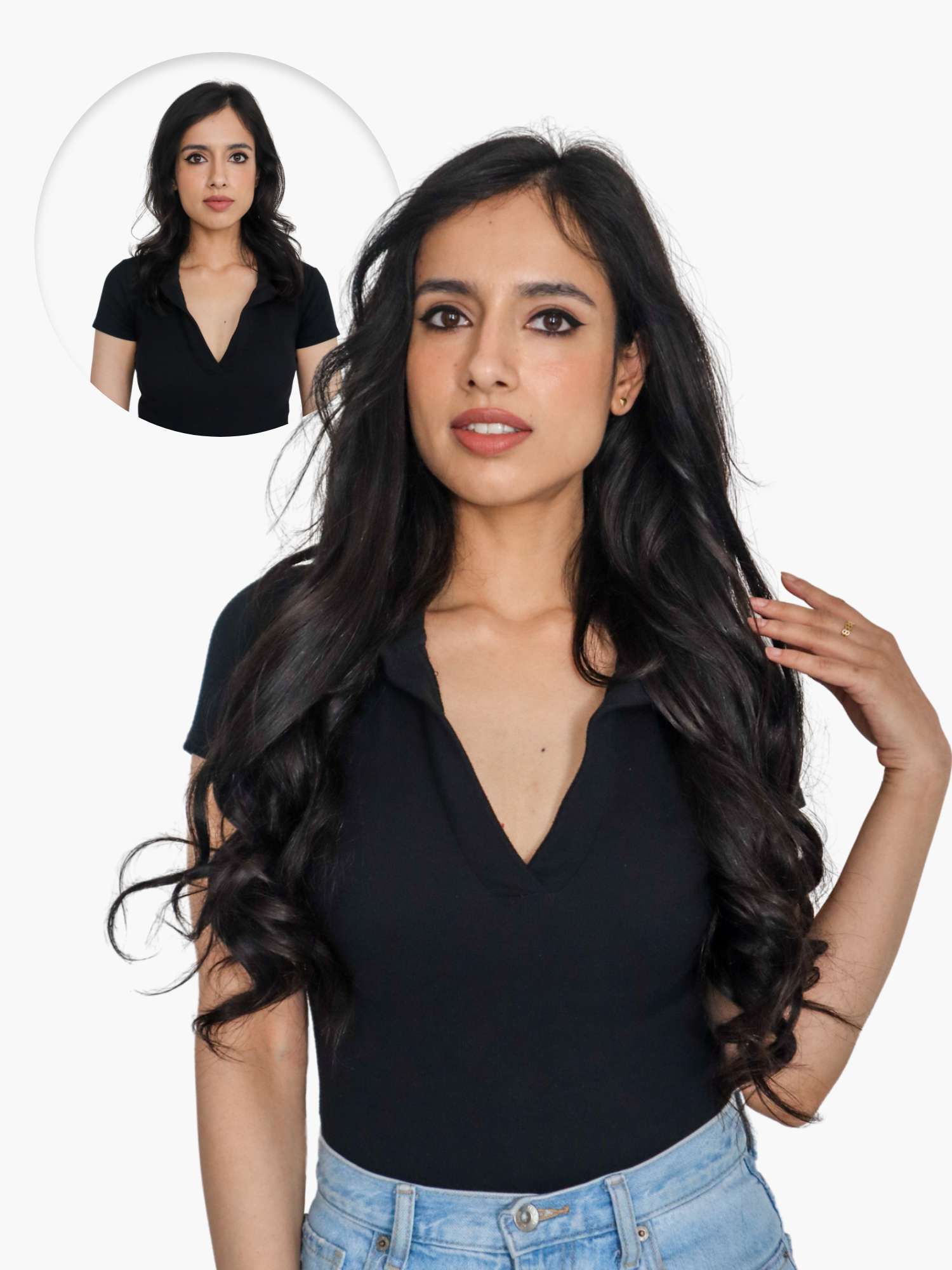 Wavy 7 set clip-in extensions