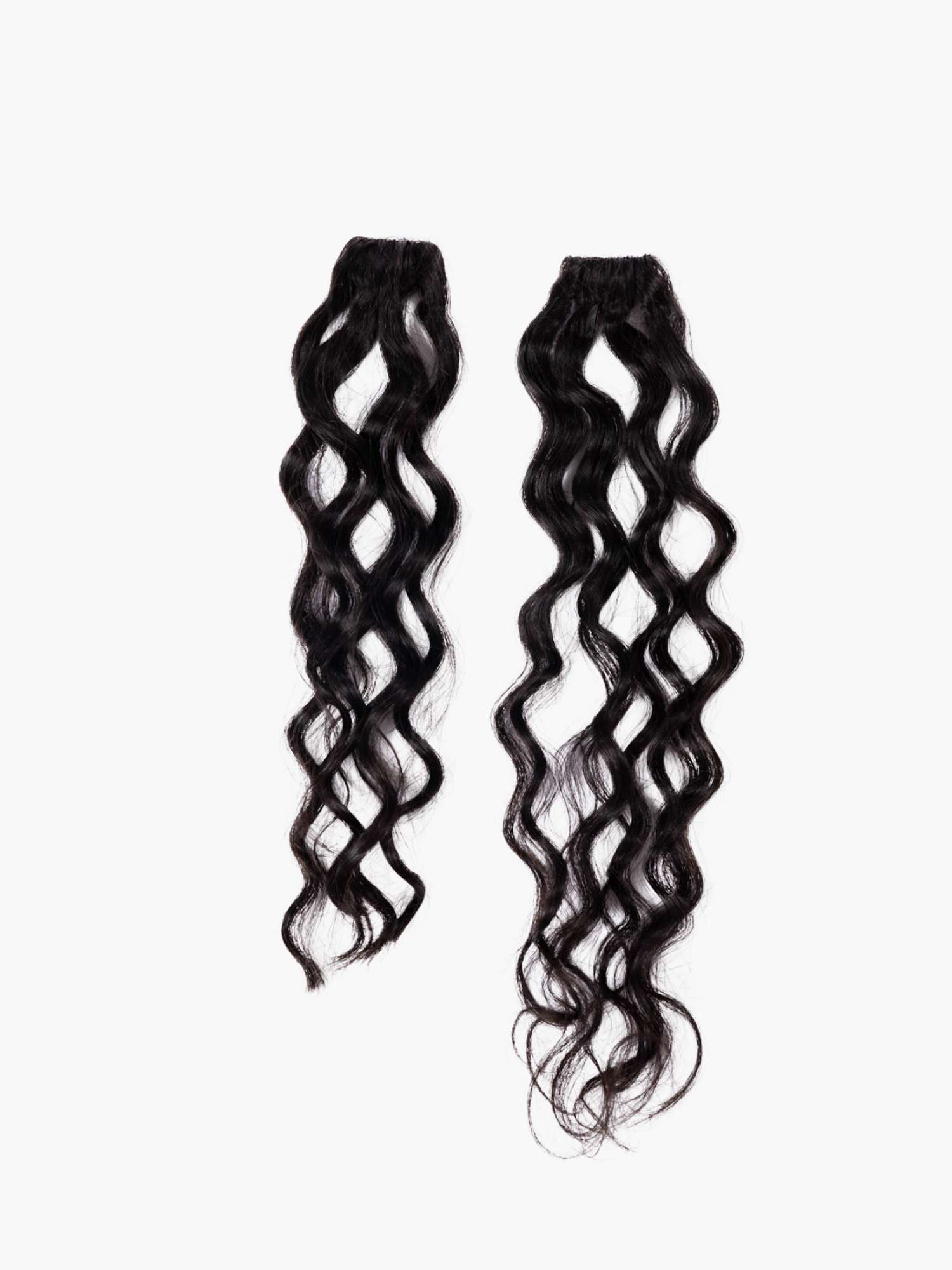 Invisible curly hair patch