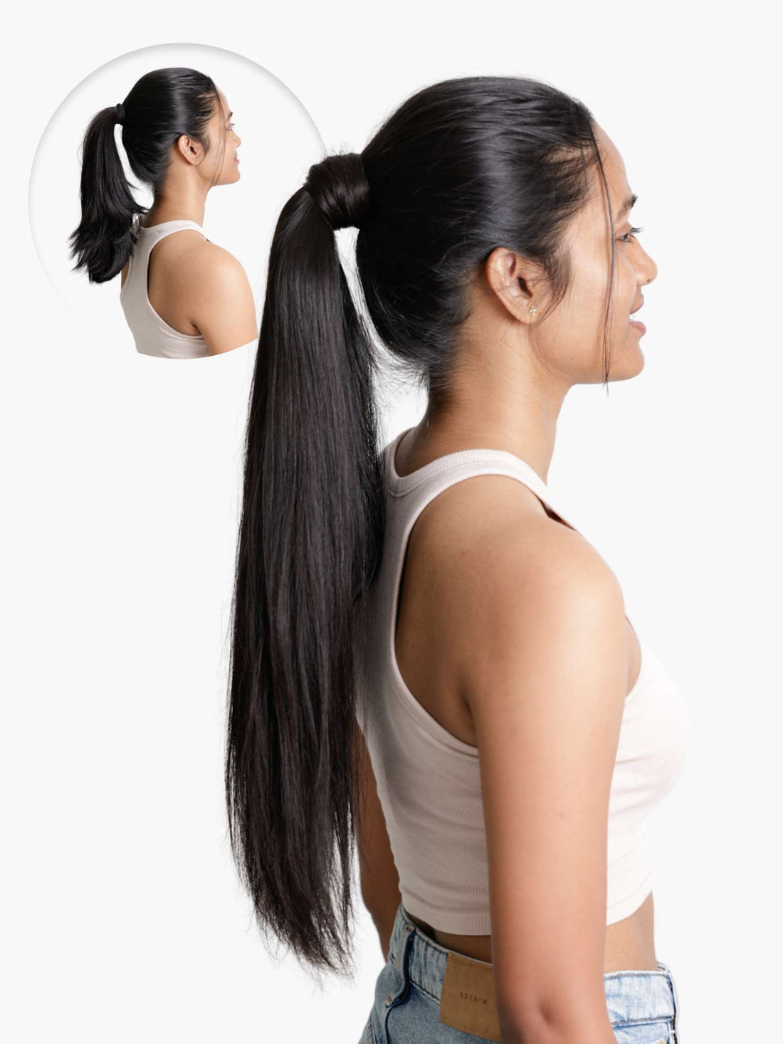 Wrap around ponytail extensions