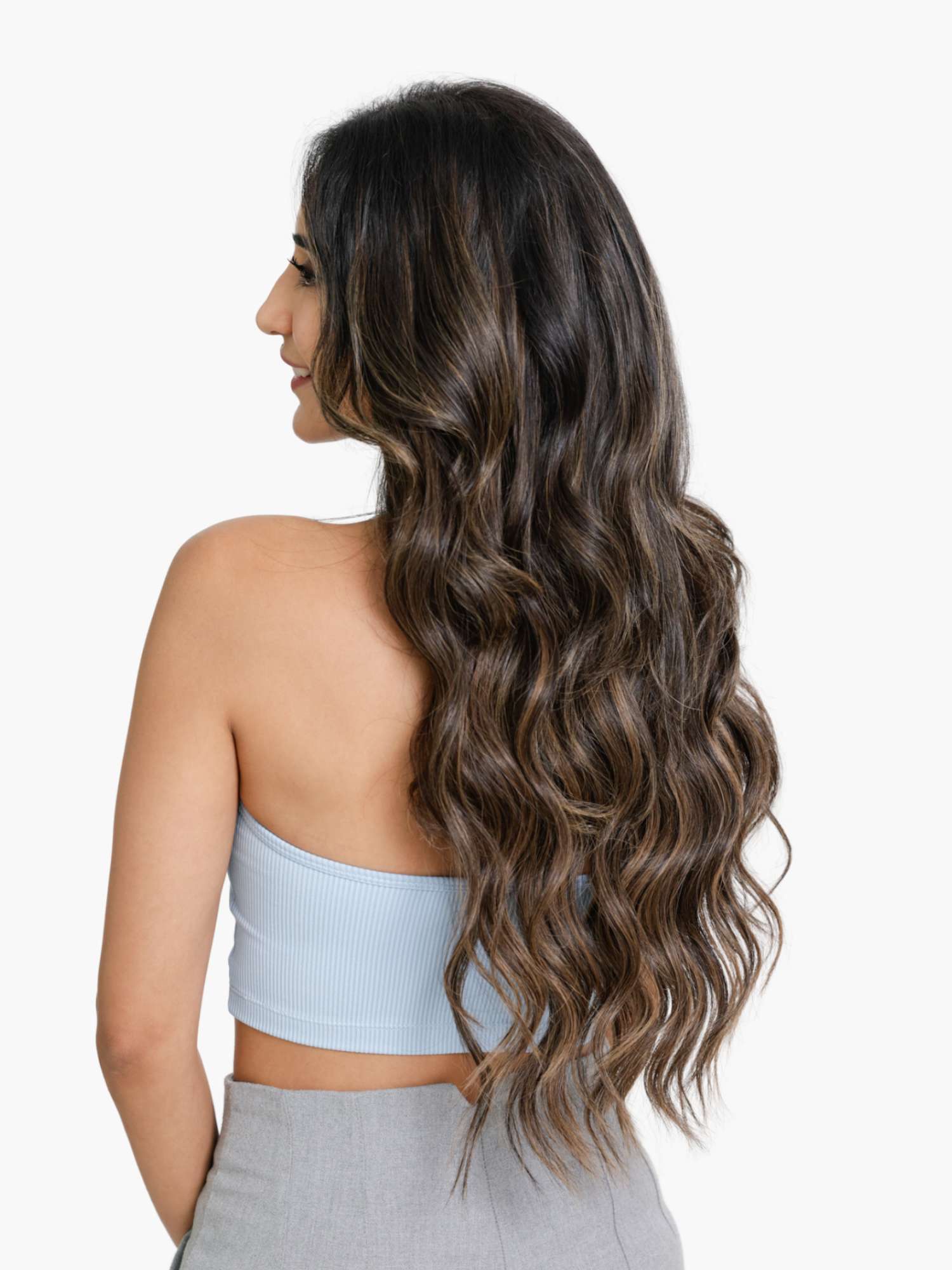 Ash Blonde Balayage 7 Set Clip-in Extensions