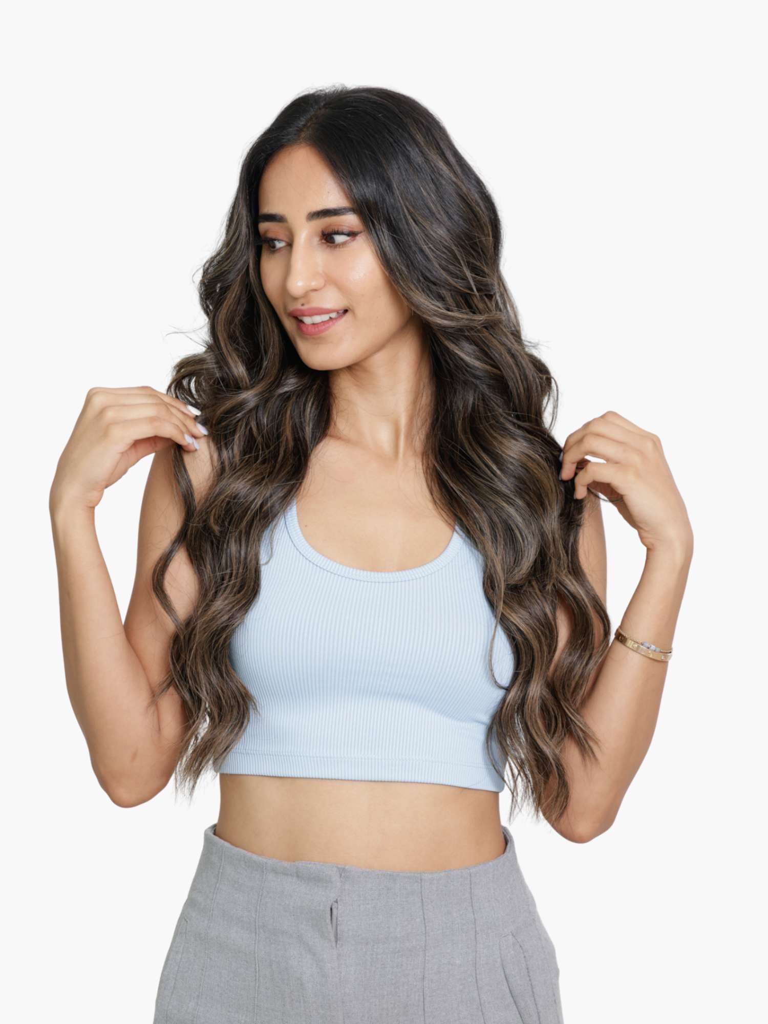 Ash Blonde Balayage 7 Set Clip-in Extensions