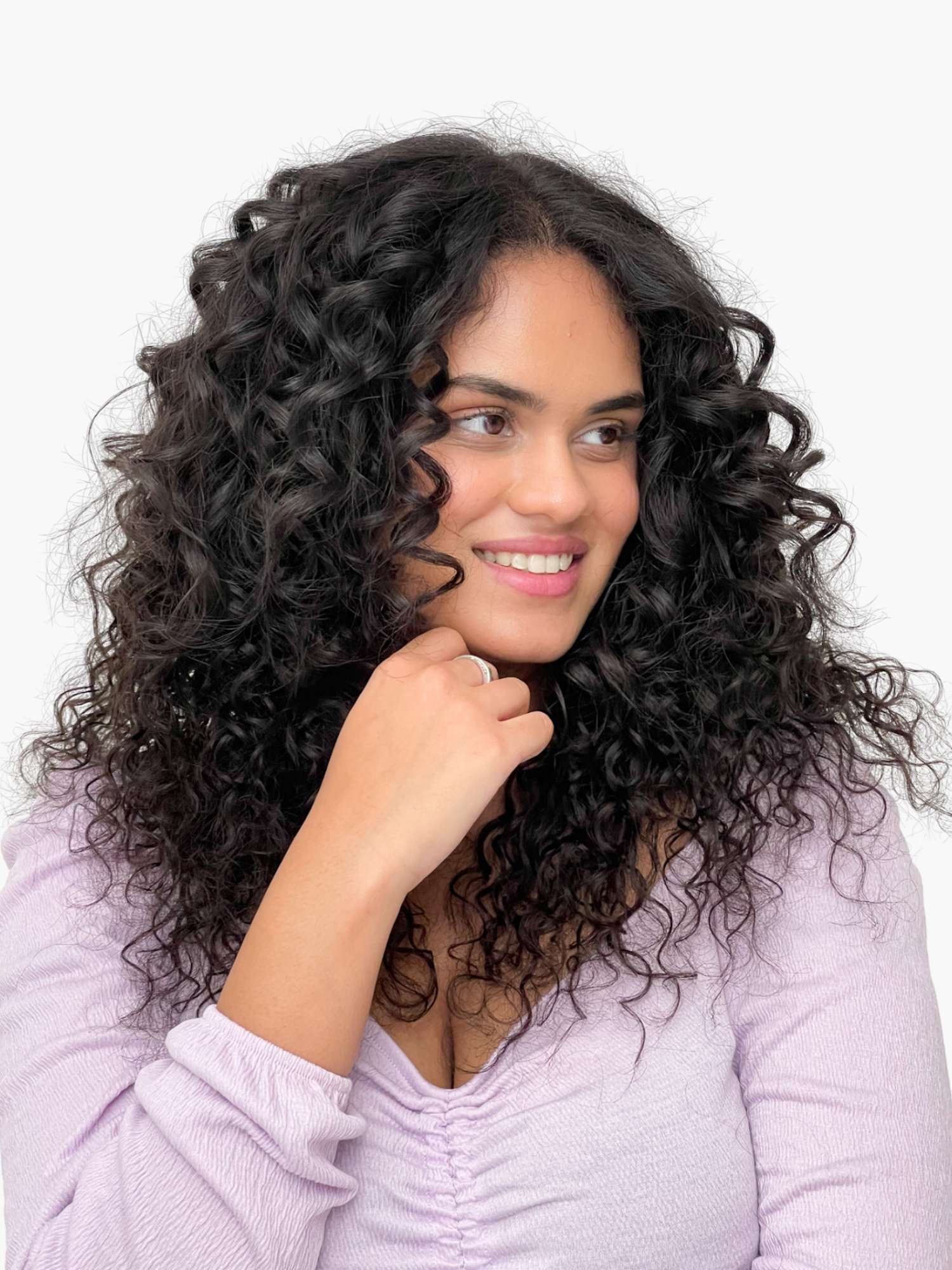 Curly-7 set clip-in hair extensions