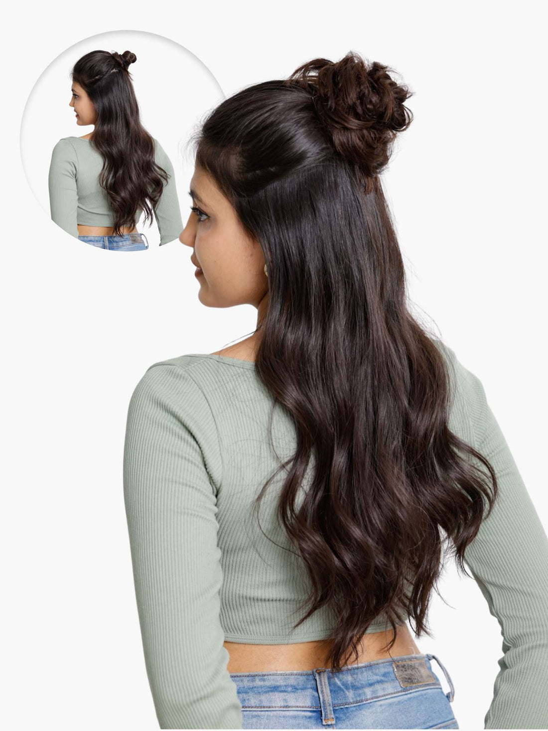 Messy bun scrunchie