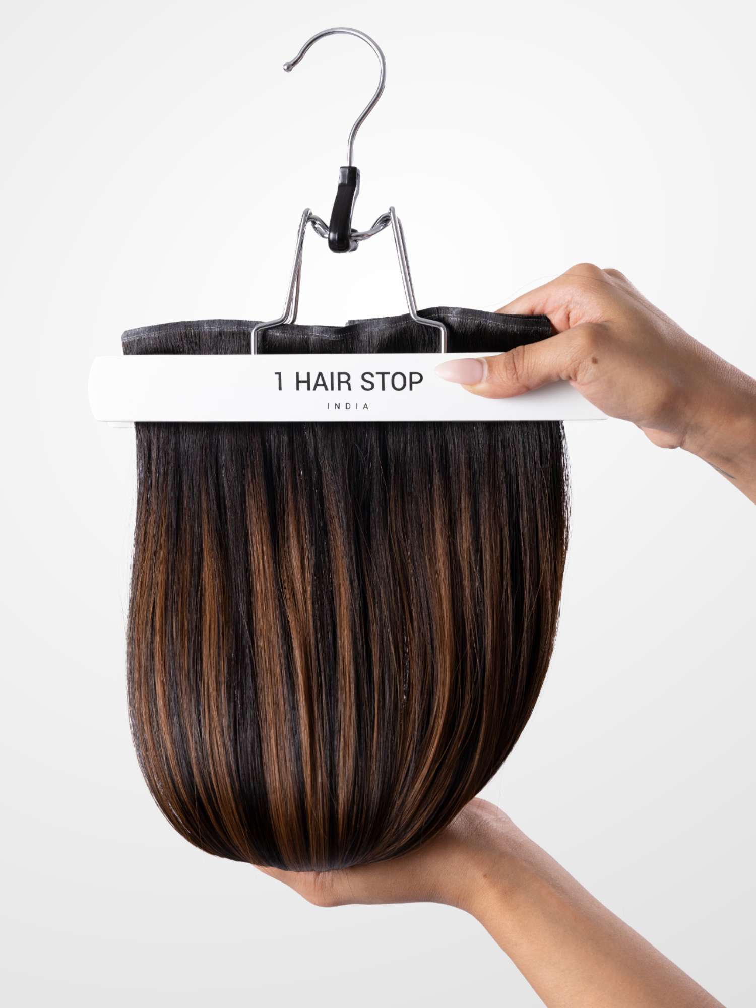 3 set mocha brown balayage clip-in extensions