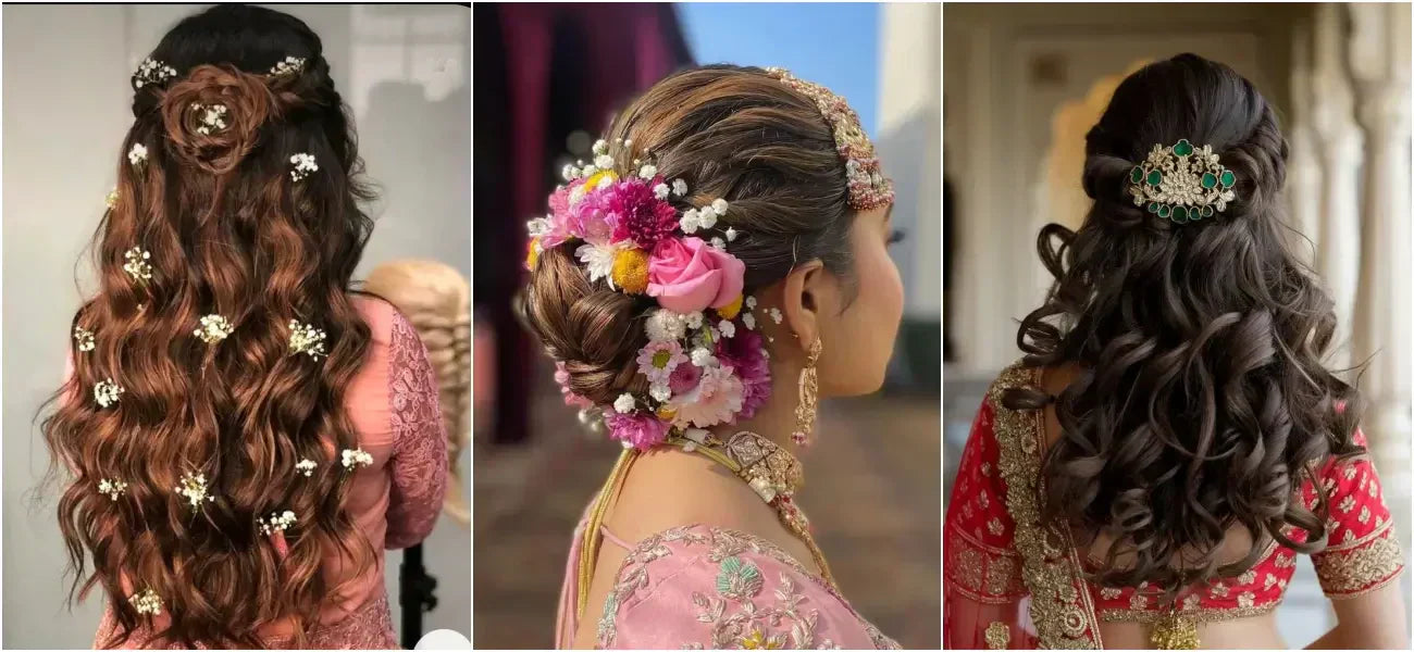 20 Curly Hairstyles for Lehenga to Perfect the Bridal Look