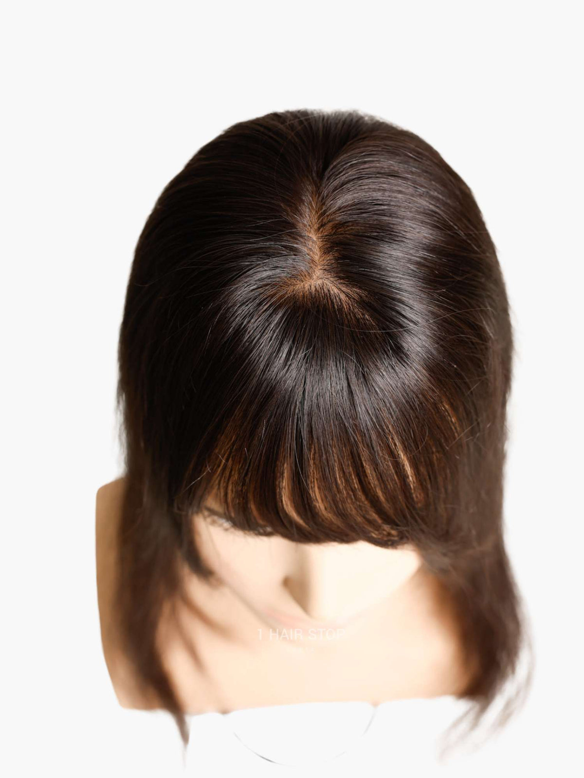 Buy 2.5X4 Inch Silk Hair Topper with Bangs Online