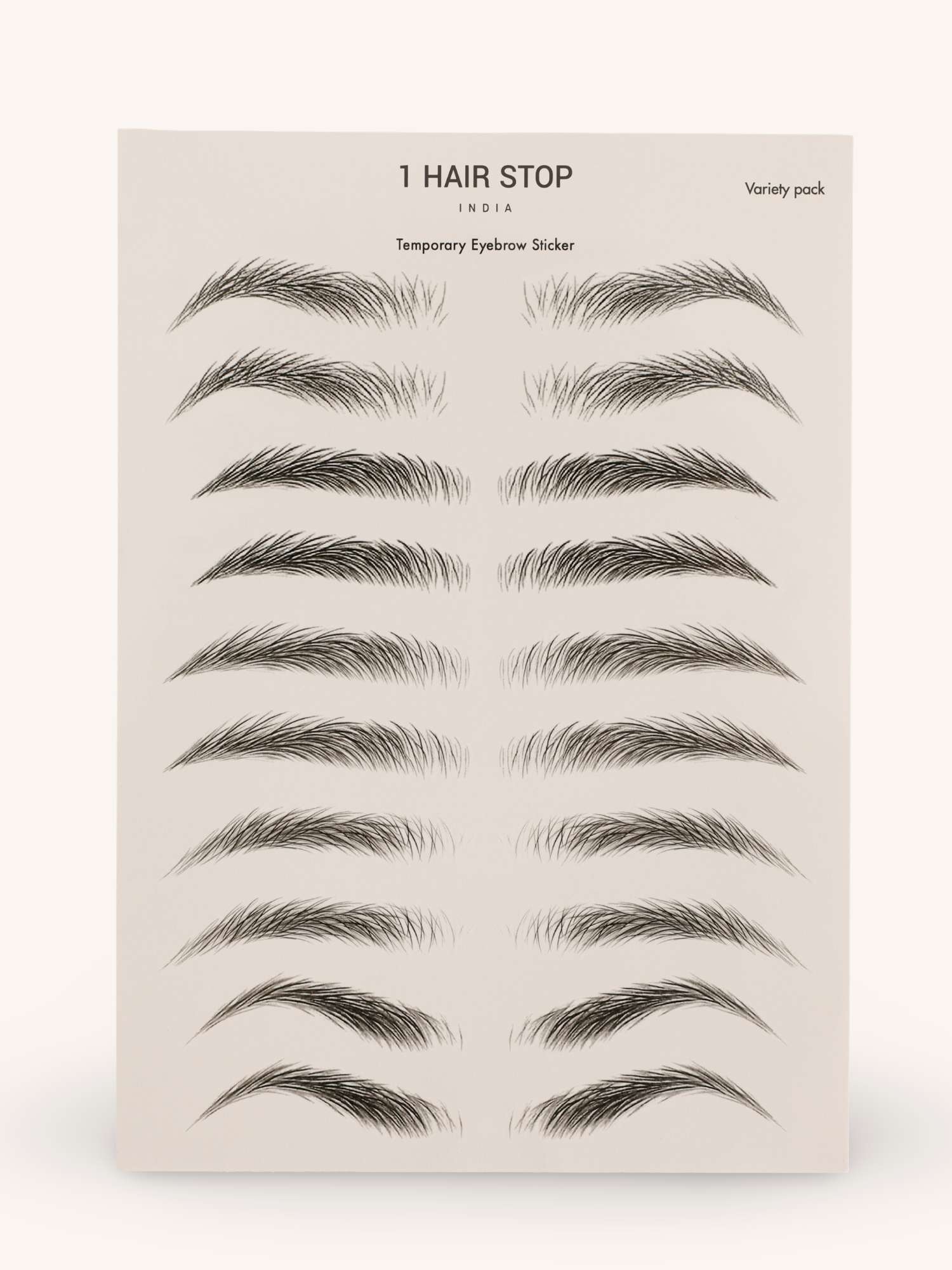 Temporary Eyebrow Sticker - Variety Pack