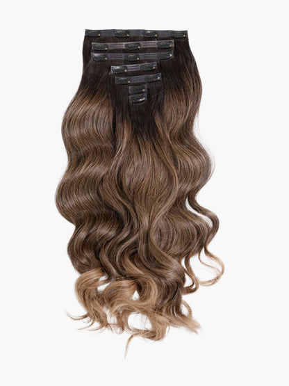 Ash Bronde Blend Seamless 7 Set Clip-in Extensions