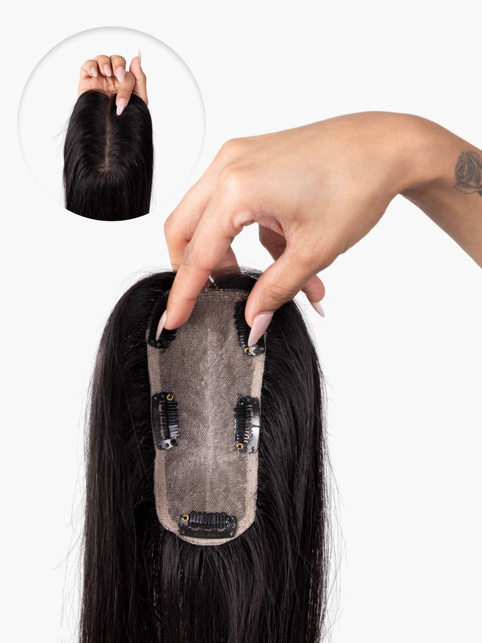 Buy Silk Hair Toppers Human Hair Toppers For Thinning Hair 1 Hair