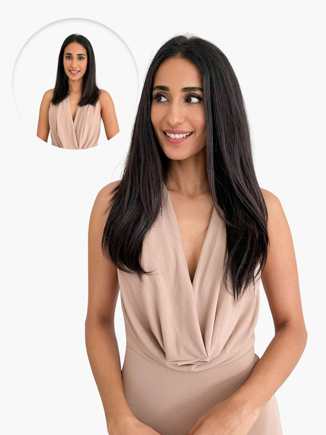 Straight 7 set clip-in hair extensions
