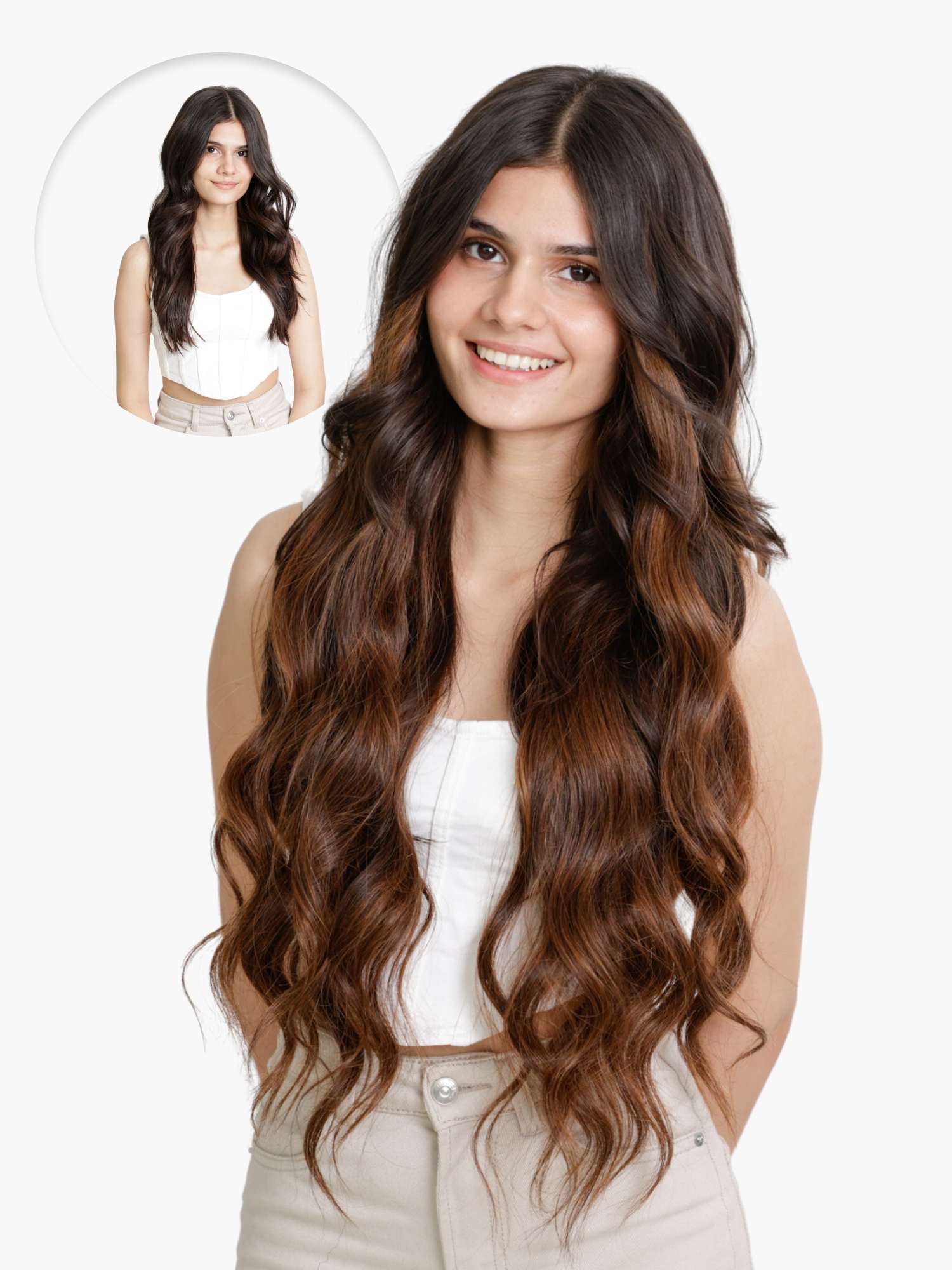 Seamless Clipin Extensions  Hair Extensions in India  Human Hair  1 Hair  Stop India