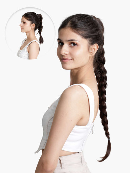 Braided ponytail extension