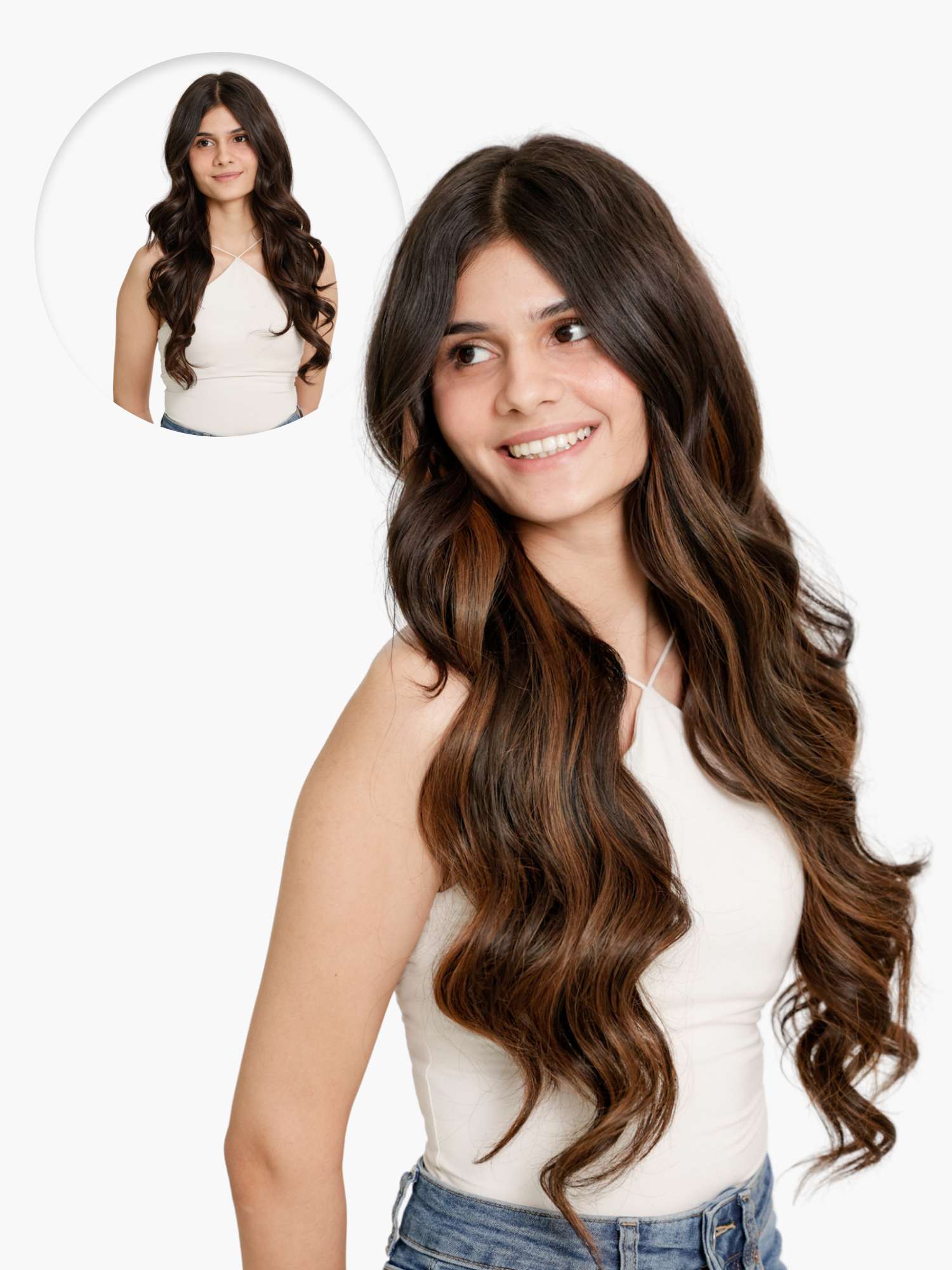 mocha-brown-balayage-seamless-7-set-clip-in-extensions
