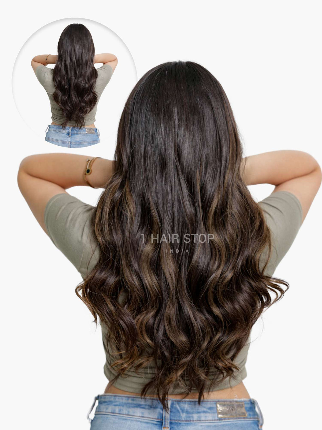 Ash Brown Balayage - Seamless 3 Set Clip-in Extensions