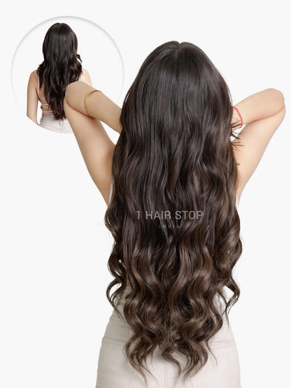 ash-brown-balayage-seamless-7-set-clip-in-extensions