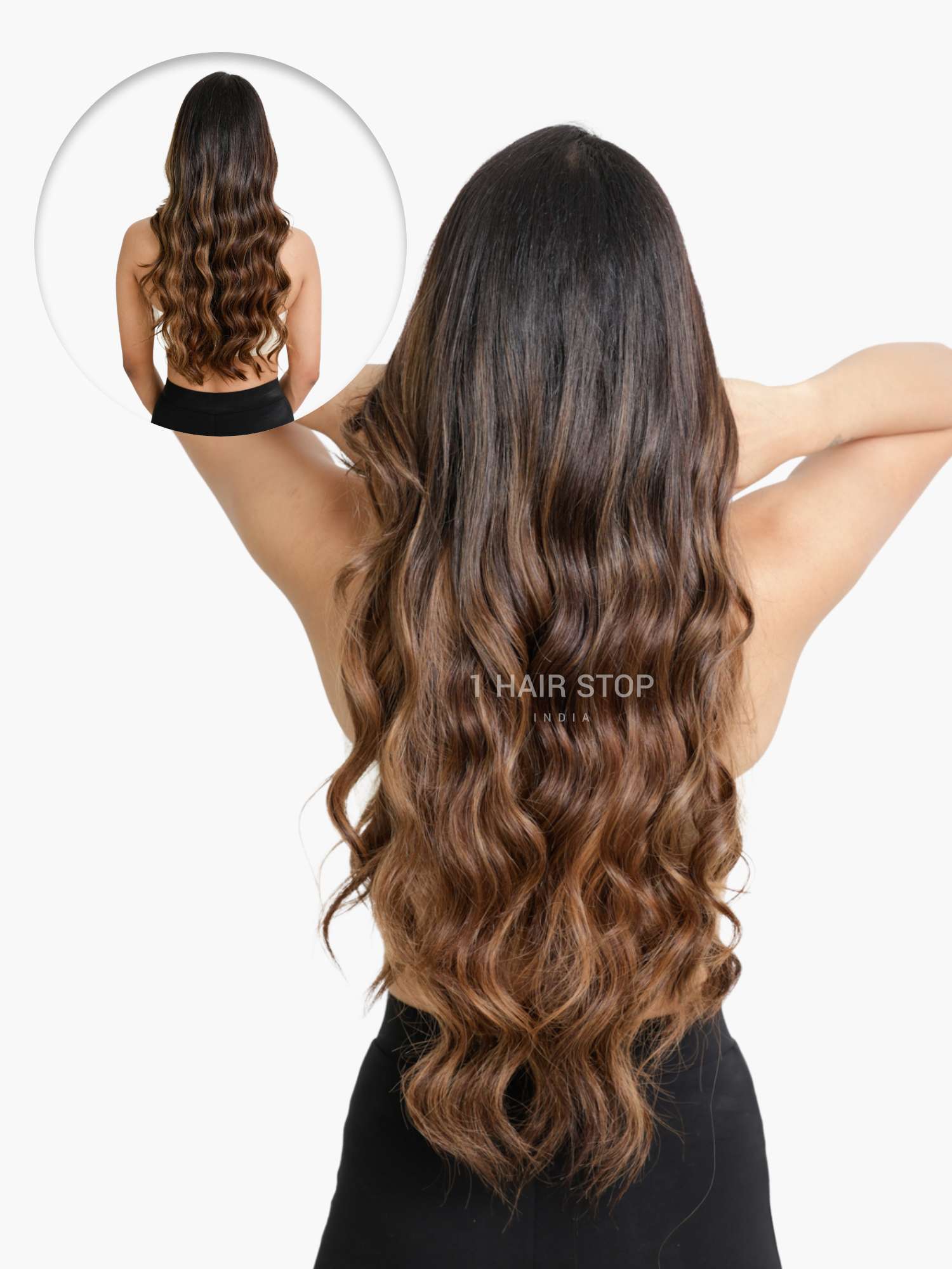Chestnut Blend Seamless 7 Set Clip-in Extensions